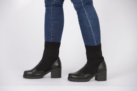 BOTAS FORRADAS COM LÃ - 100PBA - PRETO - 34