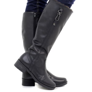 Botas Para Neve Forradas com Lã Natural de Carneiro - 11430nBR - PRETO - 37